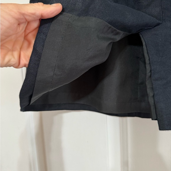Talbots 4P fully lined navy linen skirt. - Picture 5 of 6